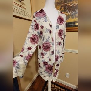 Charlotte Russe Long Lightweight Cardigan - Size M